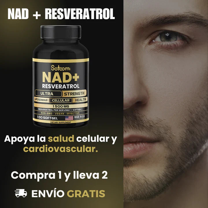 NAD + Resveratrol Original - 2 Unidades con 49% OFF + ENVIO GRÁTIS