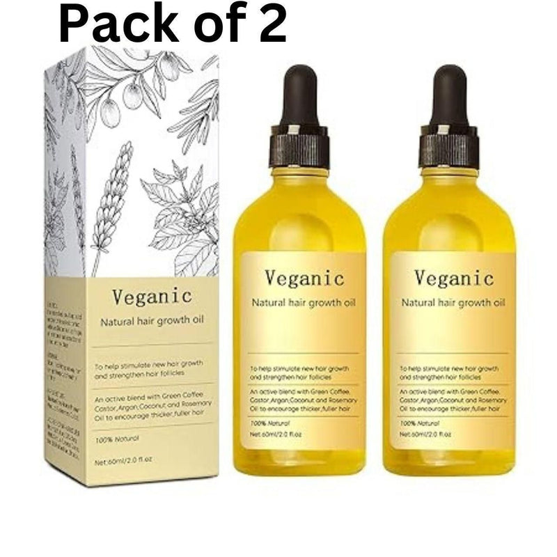 Aceite Vegano Natural para el Crecimiento del Cabello - COMPRA 1 OBTÉN 2