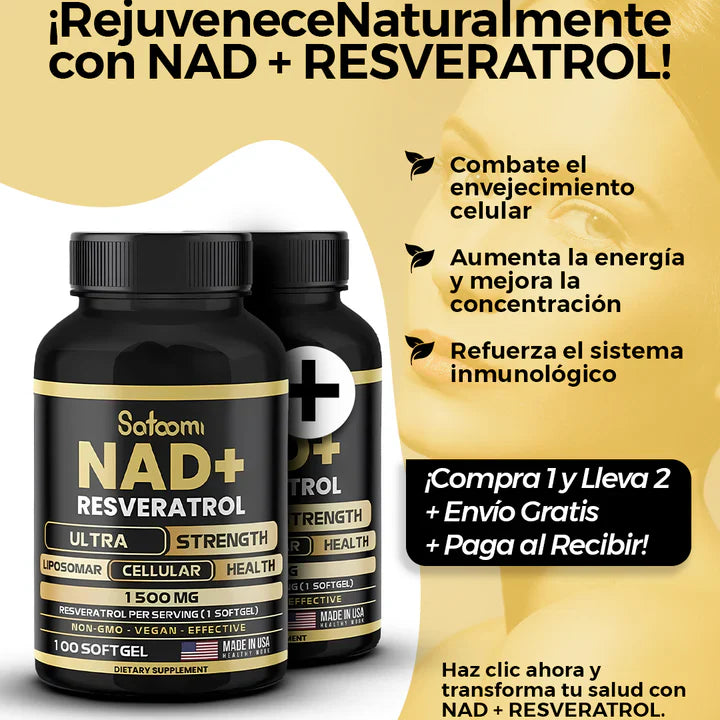 NAD + Resveratrol Original - 2 Unidades con 49% OFF + ENVIO GRÁTIS