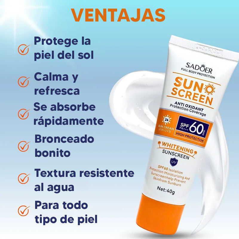 SADOER UV Defense 60® – Bloqueo Solar Total + PROMOCIÓN DE PASCUA