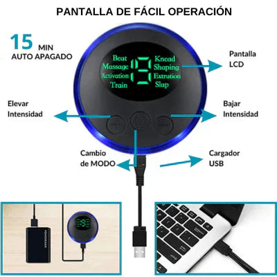 Parche Portátil Masajeador Eléctrico